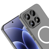 Xiaomi 17 Kamera Korumalı M-Safe Şarj Özellikli Şeffaf Zore London Sert PC Kapak Şeffaf