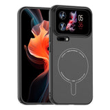 Xiaomi 17 Pro Kılıf M-Safe Şarj Özellikli Kamera Korumalı Zore Elio Sert PC Kapak Siyah