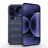 Xiaomi 17 Pro Max Kılıf Esnek TPU Oyuklu Arka Yüzey Tasarımlı Zore Etnik Silikon Kapak Lacivert
