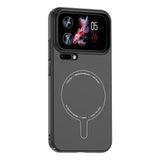 Xiaomi 17 Pro Max Kılıf M-Safe Şarj Özellikli Kamera Korumalı Zore Elio Sert PC Kapak Siyah