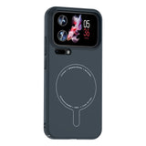 Xiaomi 17 Pro Max Kılıf M-Safe Şarj Özellikli Kamera Korumalı Zore Elio Sert PC Kapak Lacivert