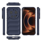 Xiaomi 17 Ultra Kılıf Esnek TPU Oyuklu Arka Yüzey Tasarımlı Zore Etnik Silikon Kapak Lacivert
