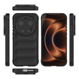 Xiaomi 17 Ultra Kılıf Esnek TPU Oyuklu Arka Yüzey Tasarımlı Zore Etnik Silikon Kapak Siyah