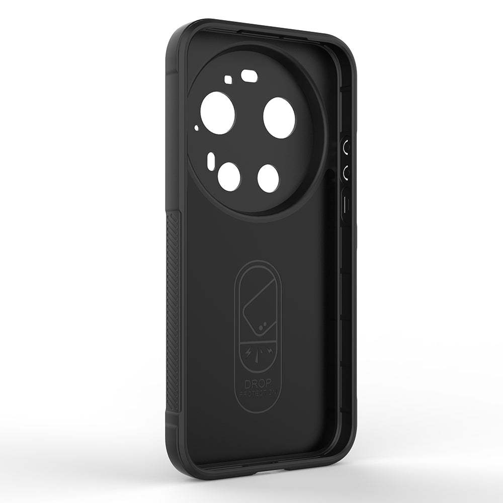 Xiaomi 17 Ultra Kılıf Esnek TPU Oyuklu Arka Yüzey Tasarımlı Zore Etnik Silikon Kapak Siyah