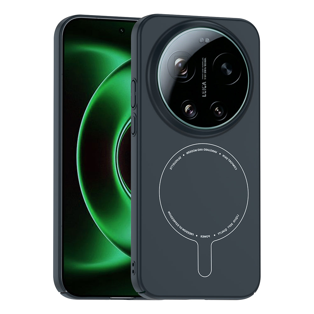 Xiaomi 17 Ultra Kılıf M-Safe Şarj Özellikli Kamera Korumalı Zore Elio Sert PC Kapak Lacivert