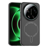 Xiaomi 17 Ultra Kılıf M-Safe Şarj Özellikli Kamera Korumalı Zore Elio Sert PC Kapak Siyah
