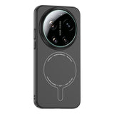 Xiaomi 17 Ultra Kılıf M-Safe Şarj Özellikli Kamera Korumalı Zore Elio Sert PC Kapak Siyah