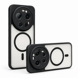 Xiaomi 17 Ultra Kılıf M-Safe Şarj Özellikli Kamera Korumalı Lunex Kapak Siyah