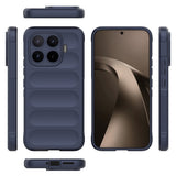 Xiaomi 17T Kılıf Esnek TPU Oyuklu Arka Yüzey Tasarımlı Zore Etnik Silikon Kapak Lacivert
