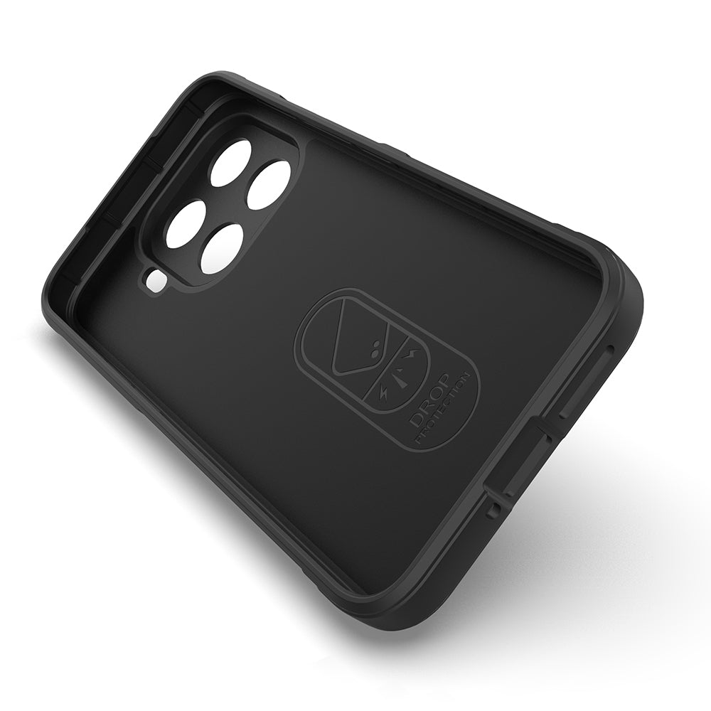 Xiaomi 17T Kılıf Esnek TPU Oyuklu Arka Yüzey Tasarımlı Zore Etnik Silikon Kapak Siyah