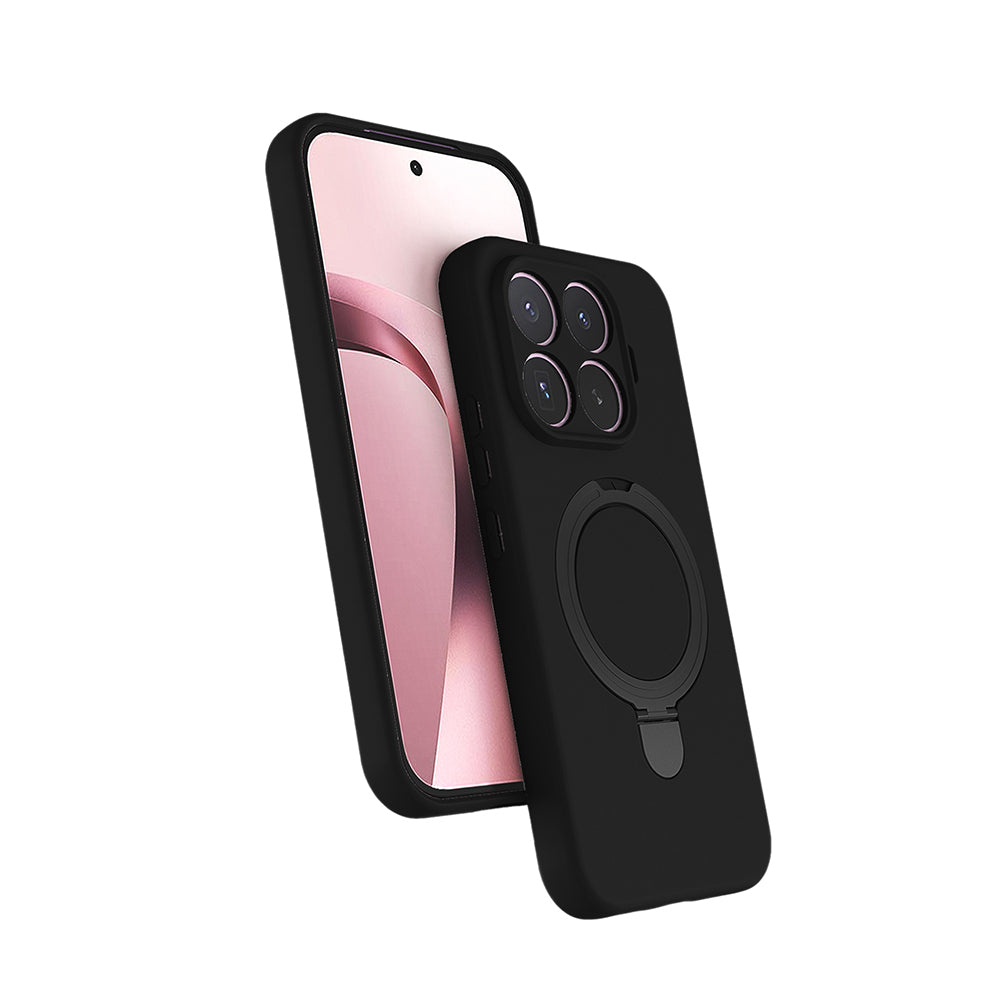Xiaomi 17T Kılıf M-safe Şarj Özellikli Standlı Zore Samara Kapak Siyah