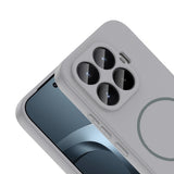 Xiaomi 17T Kılıf M-safe Şarj Özellikli Zore Meta Kapak Titanyum-Gri