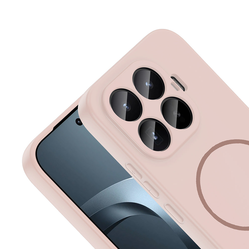 Xiaomi 17T Kılıf M-safe Şarj Özellikli Zore Meta Kapak Rose Pembe