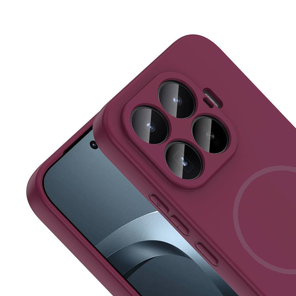 Xiaomi 17T Kılıf M-safe Şarj Özellikli Zore Meta Kapak Mürdüm