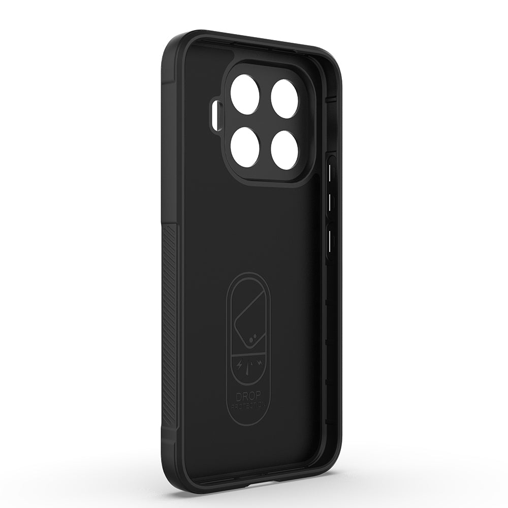 Xiaomi 17T Pro Kılıf Esnek TPU Oyuklu Arka Yüzey Tasarımlı Zore Etnik Silikon Kapak Siyah