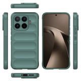 Xiaomi 17T Pro Kılıf Esnek TPU Oyuklu Arka Yüzey Tasarımlı Zore Etnik Silikon Kapak Koyu Yeşil