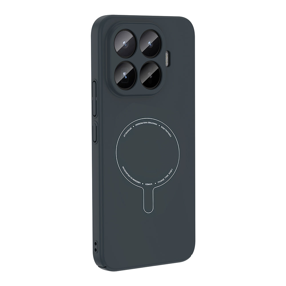 Xiaomi 17T Pro Kılıf M-Safe Şarj Özellikli Kamera Korumalı Zore Elio Sert PC Kapak Lacivert