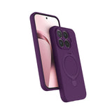 Xiaomi 17T Pro Kılıf M-safe Şarj Özellikli Standlı Zore Samara Kapak Derin Mor