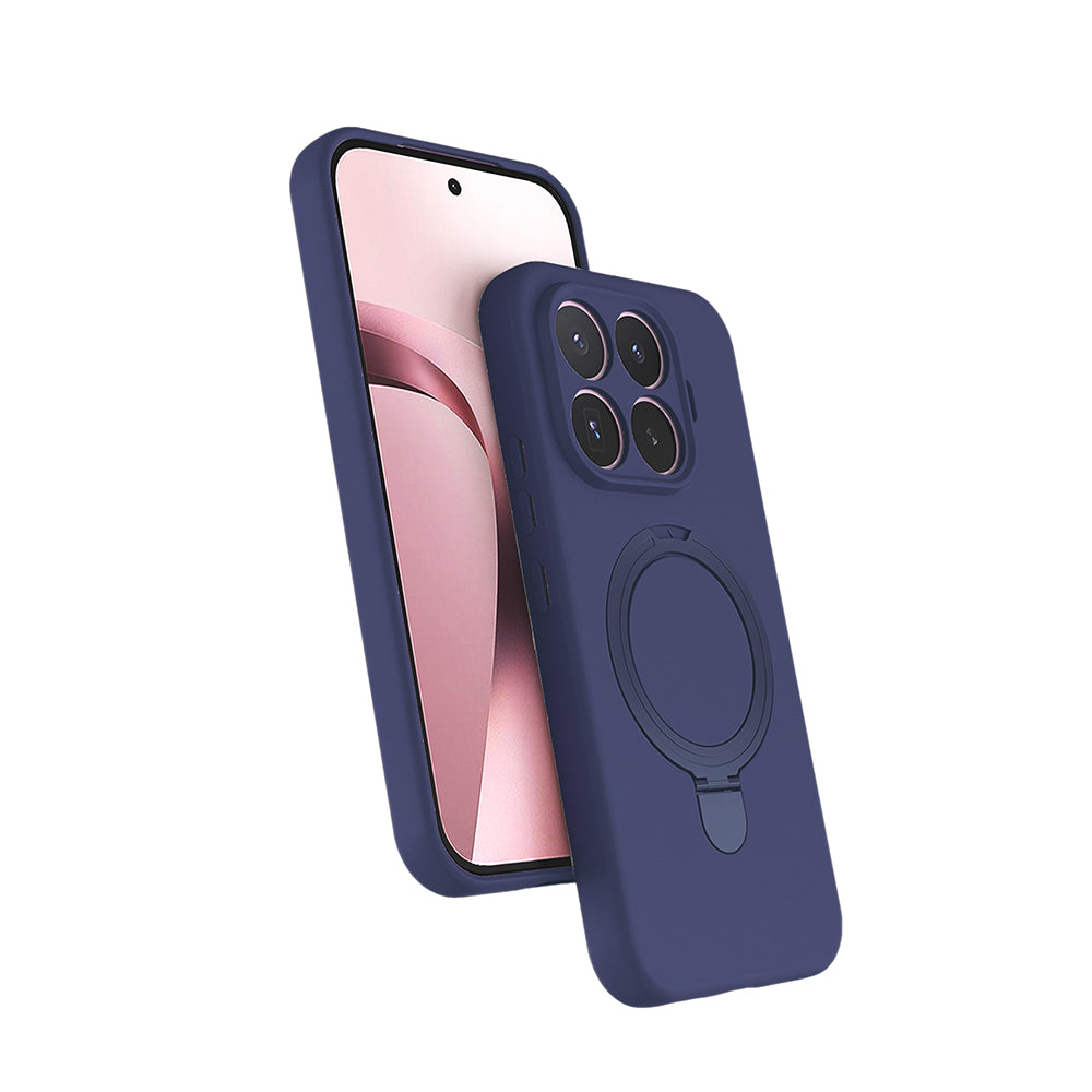 Xiaomi 17T Pro Kılıf M-safe Şarj Özellikli Standlı Zore Samara Kapak Titanyum-Gri