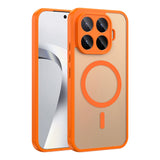 Xiaomi 17T Pro Kılıf M-safe Şarj Özellikli Zore Babet Kapak Turuncu