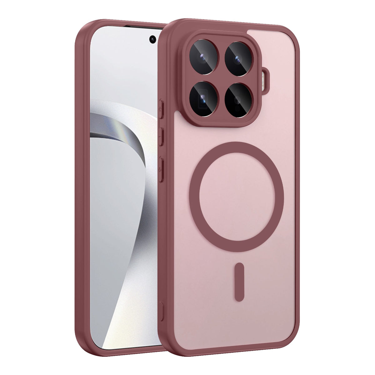Xiaomi 17T Pro Kılıf M-safe Şarj Özellikli Babet Kapak Koyu Mor