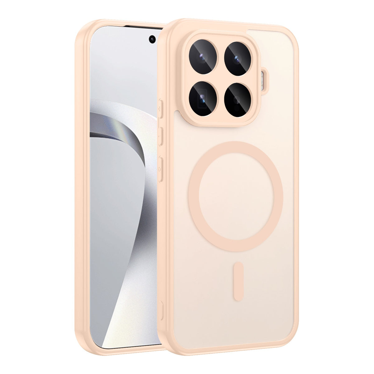 Xiaomi 17T Pro Kılıf M-safe Şarj Özellikli Babet Kapak Pembe