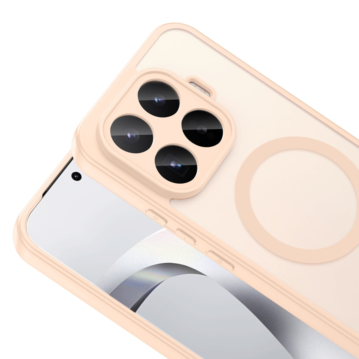 Xiaomi 17T Pro Kılıf M-safe Şarj Özellikli Babet Kapak Pembe
