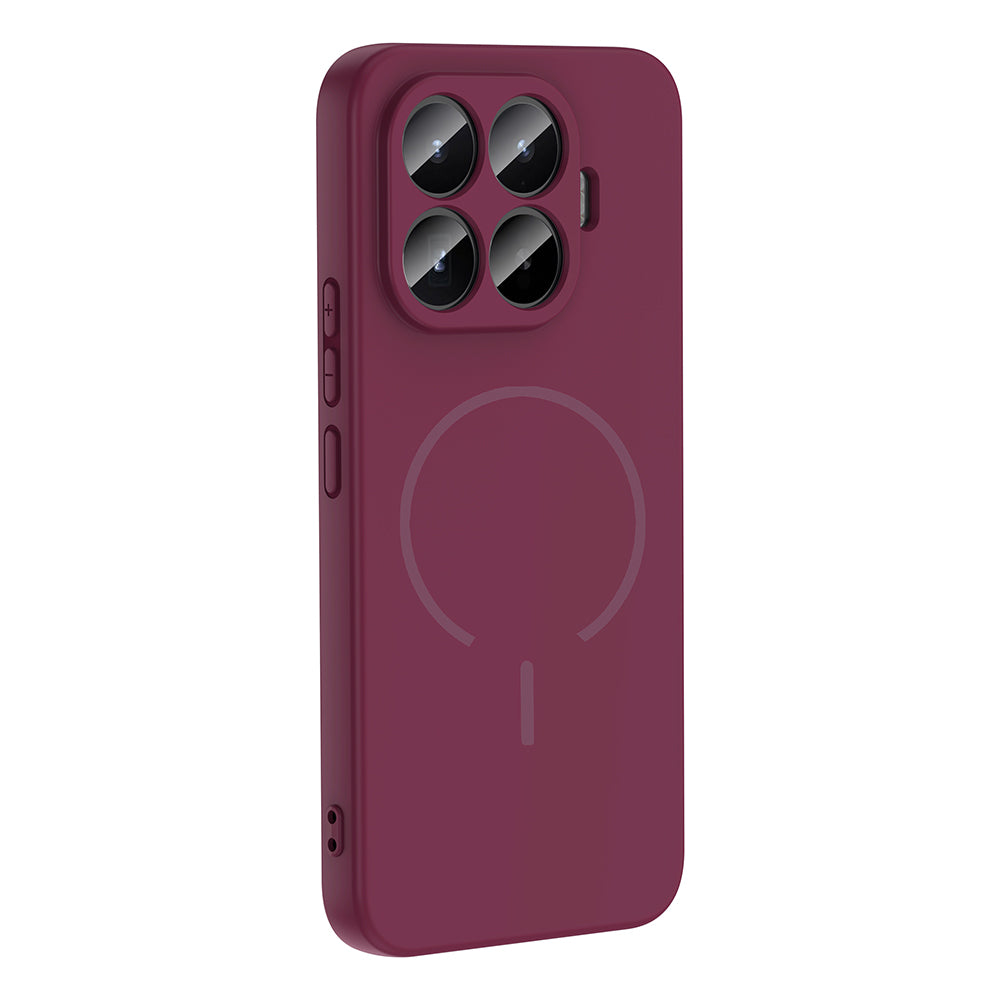 Xiaomi 17T Pro Kılıf M-safe Şarj Özellikli Zore Meta Kapak Mürdüm