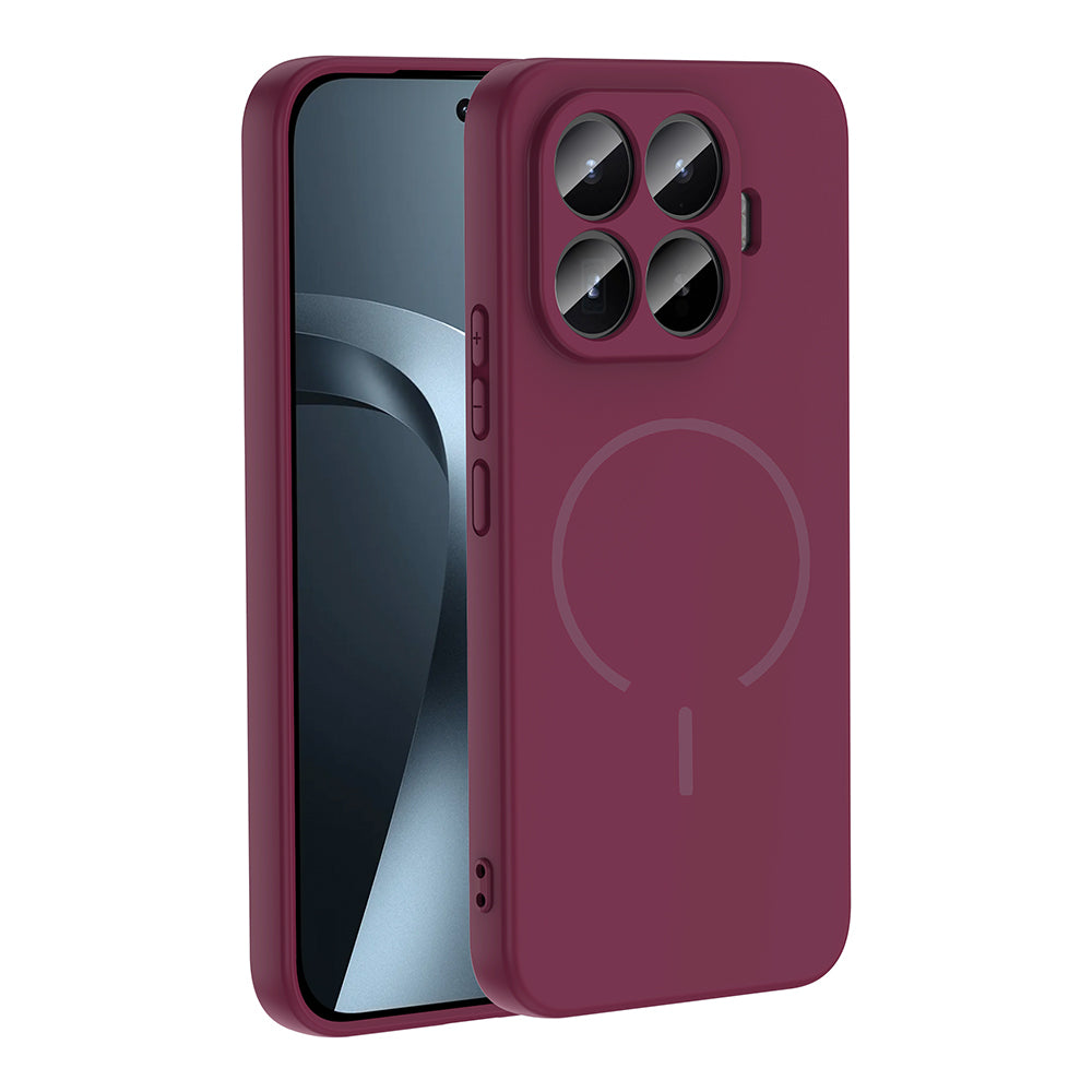 Xiaomi 17T Pro Kılıf M-safe Şarj Özellikli Zore Meta Kapak Mürdüm