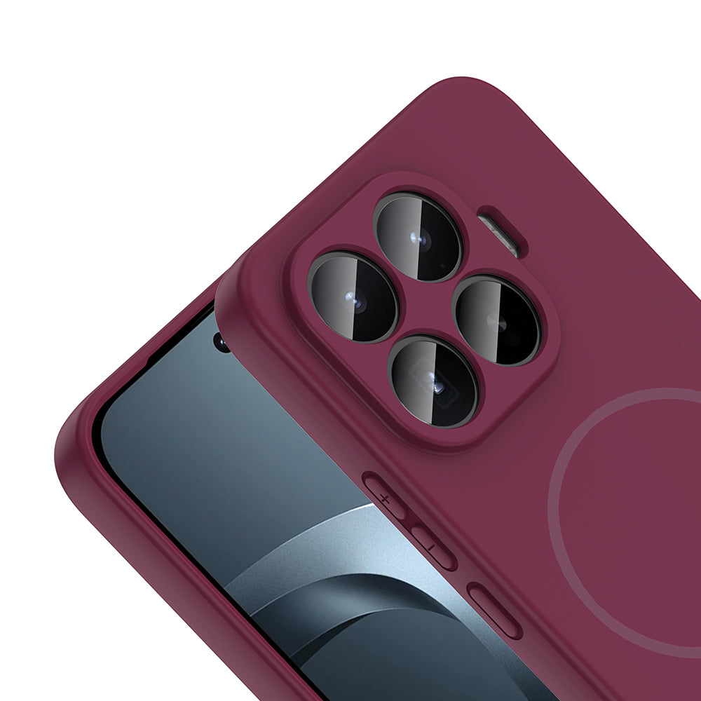 Xiaomi 17T Pro Kılıf M-safe Şarj Özellikli Zore Meta Kapak Mürdüm