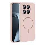 Xiaomi 17T Pro Kılıf M-safe Şarj Özellikli Zore Meta Kapak Rose Pembe