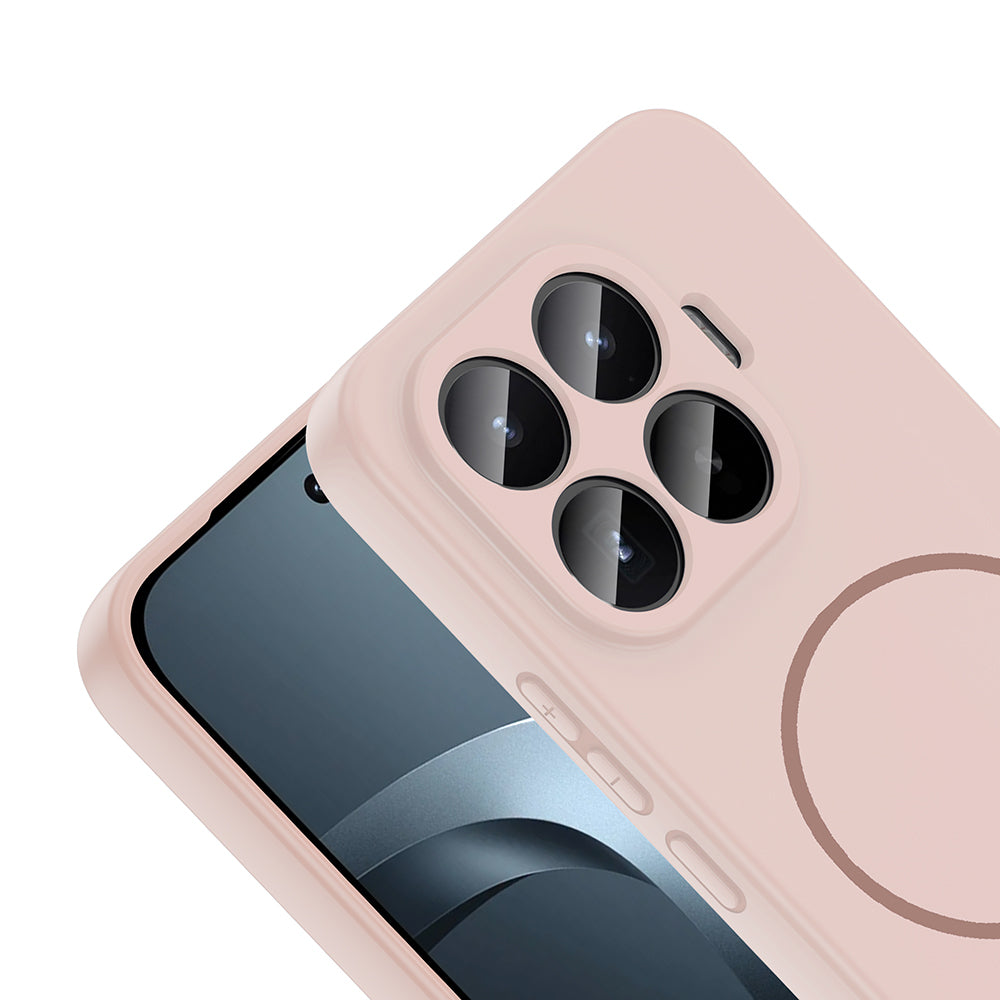 Xiaomi 17T Pro Kılıf M-safe Şarj Özellikli Zore Meta Kapak Rose Pembe