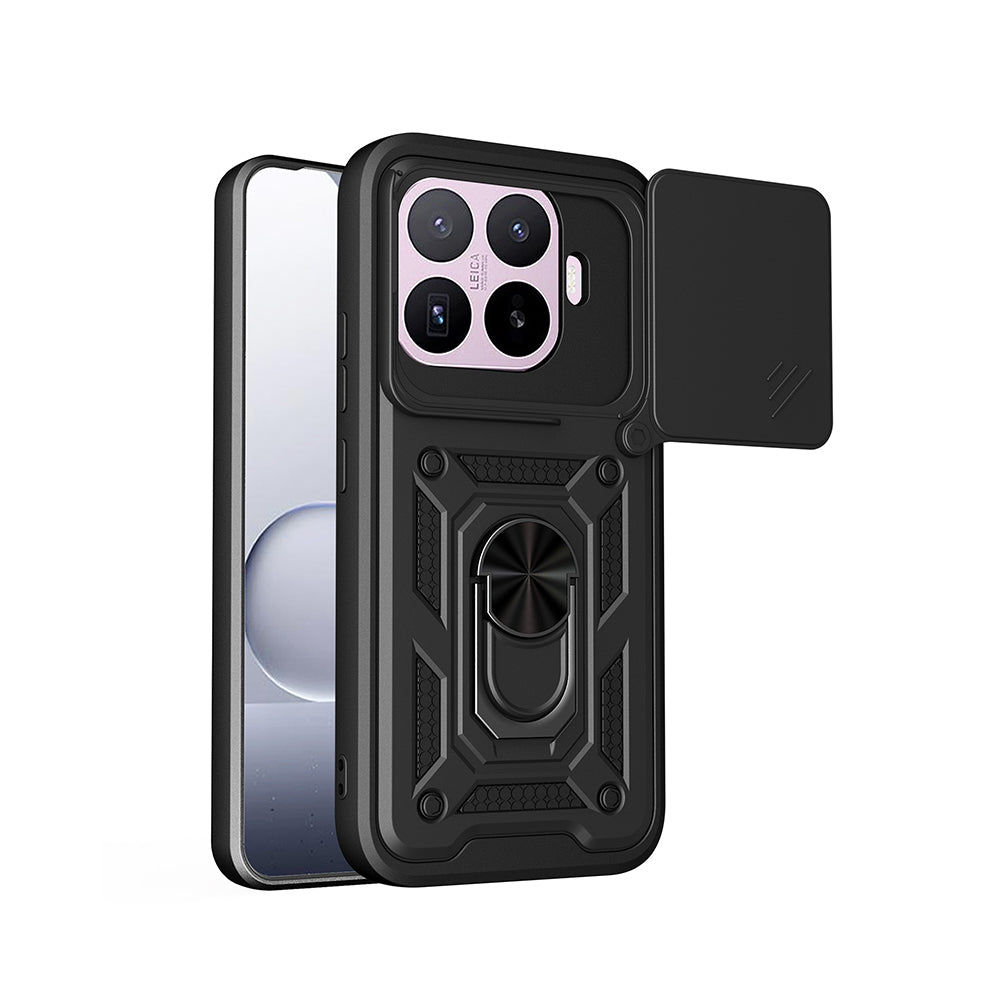 Xiaomi 17T Pro Magnetik Standlı Kamera Korumalı Sürgülü Vega Kılıf Mavi