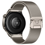 Xiaomi Amazfit GTR 47mm Zore KRD-25 Metal Hasır Kordon Gümüş