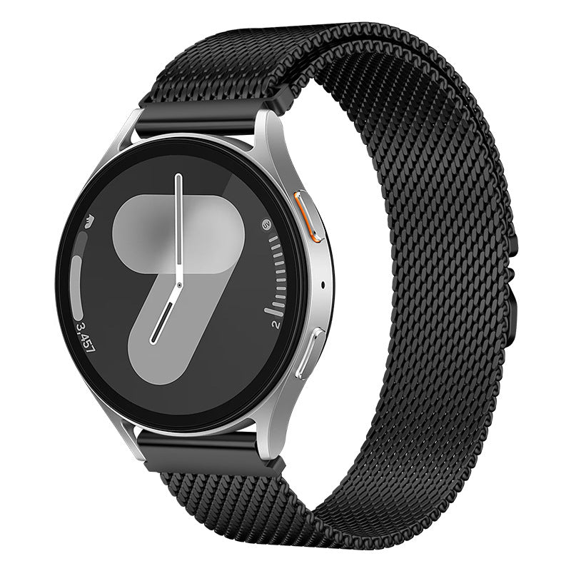 Xiaomi Amazfit GTR 47mm Zore KRD-25 Metal Hasır Kordon Siyah