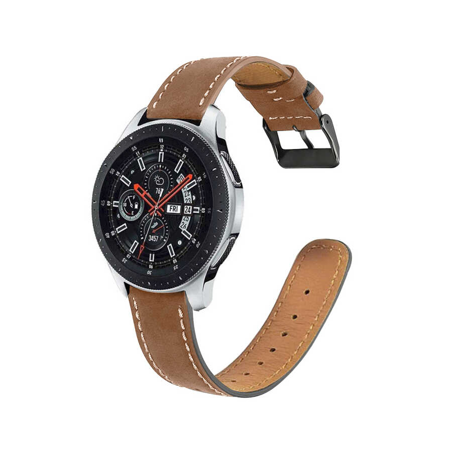 Xiaomi Amazfit Pace 22mm KRD-29 Deri Kordon Siyah