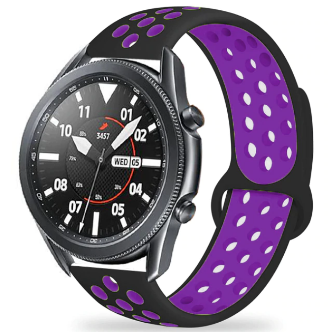 Xiaomi Amazfit Pace KRD-02 Silikon Kordon Siyah-Mor