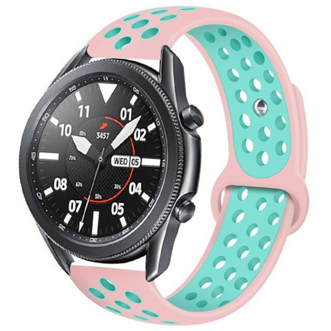 Xiaomi Amazfit Pace KRD-02 Silikon Kordon Pembe-Yeşil