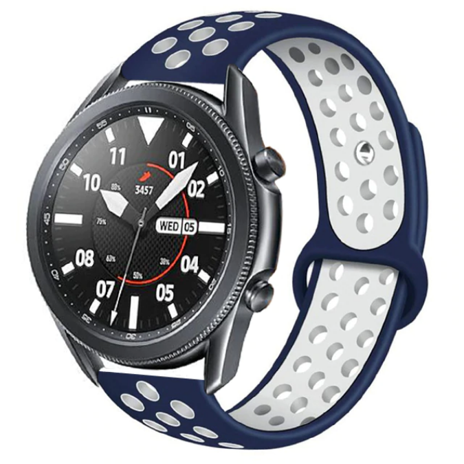 Xiaomi Amazfit Pace KRD-02 Silikon Kordon Mavi-Beyaz
