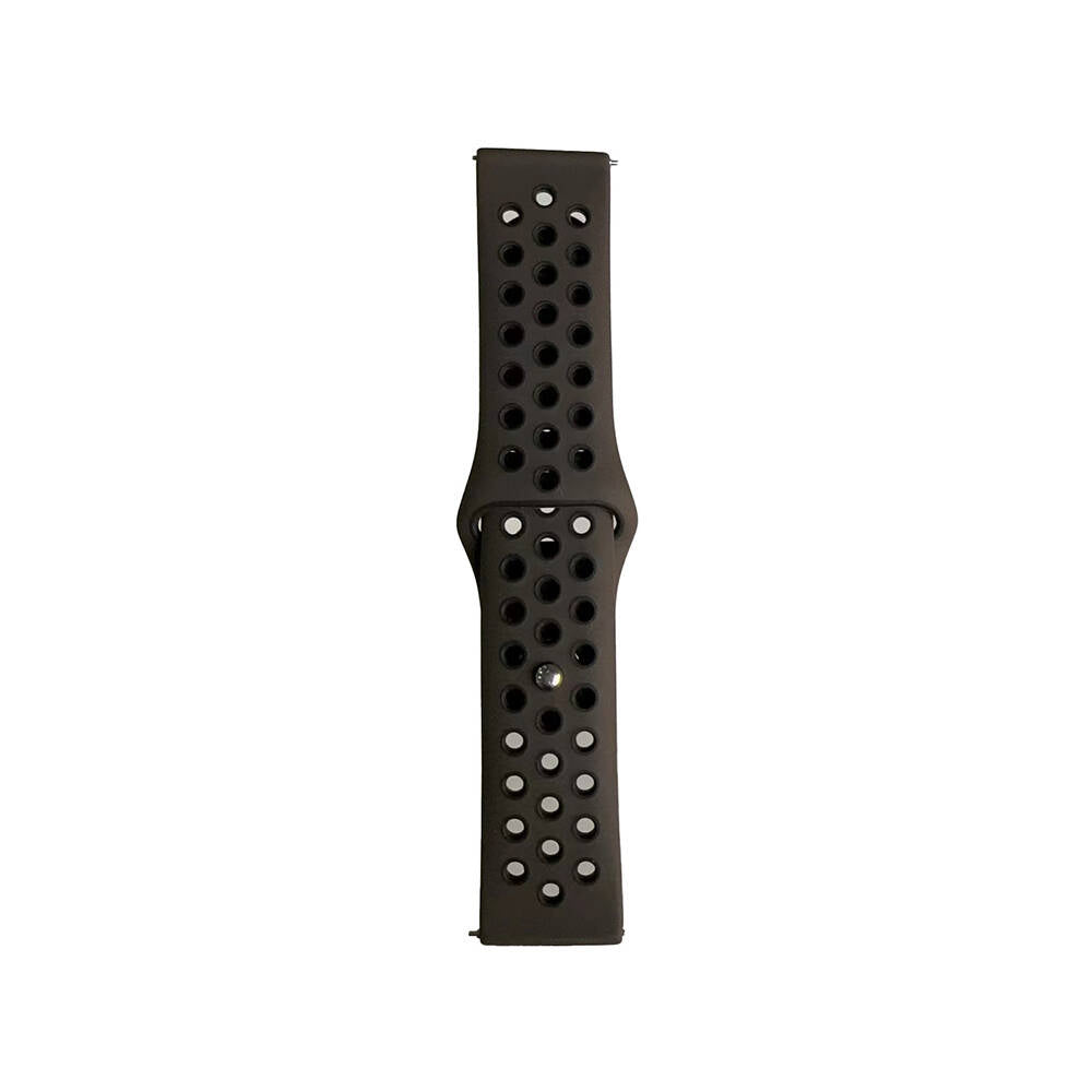 Xiaomi Amazfit Pace KRD-02 Silikon Kordon Siyah-Kahverengi
