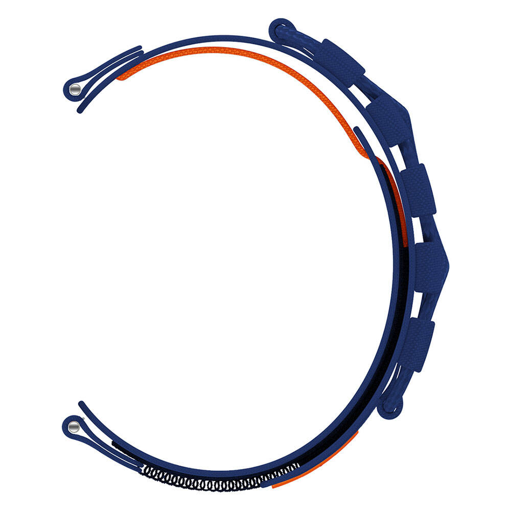 Xiaomi Amazfit Pace Zore KRD-112 22mm Orbital Örgülü Halat Tasarımlı Naylon Kumaş Hasır Kordon Gri