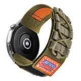 Xiaomi Amazfit Pace Zore KRD-112 22mm Orbital Örgülü Halat Tasarımlı Naylon Kumaş Hasır Kordon Siyah