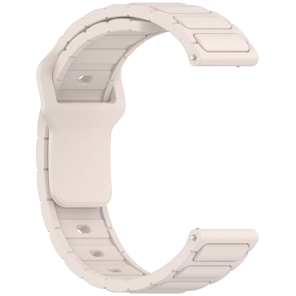Xiaomi Amazfit Pace Zore KRD-132 22mm Silikon Kordon Strap Kayış Starlight