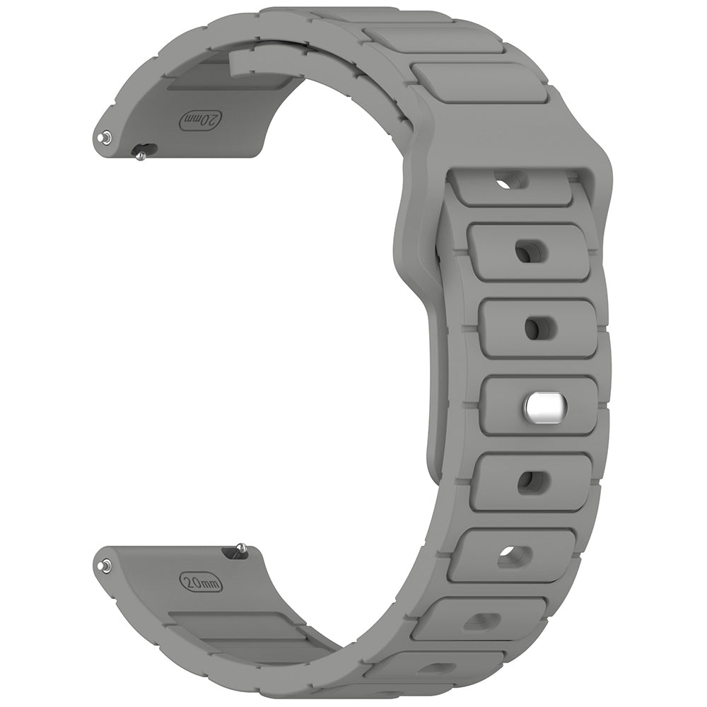 Xiaomi Amazfit Pace Zore KRD-132 22mm Silikon Kordon Strap Kayış Starlight