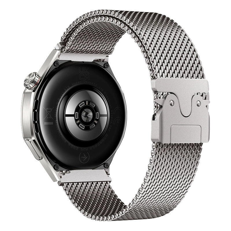 Xiaomi Amazfit Pace Zore KRD-25 22mm Metal Hasır Kordon Siyah