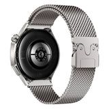 Xiaomi Amazfit Pace Zore KRD-25 22mm Metal Hasır Kordon Gümüş
