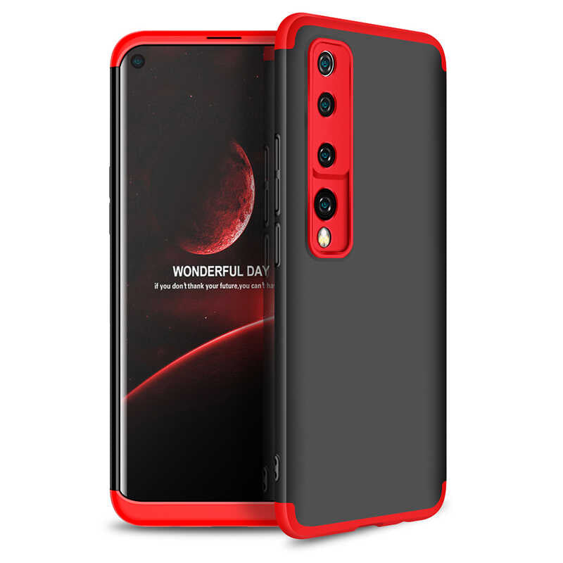 Xiaomi Mi 10 Kılıf Zore Ays Kapak Kırmızı
