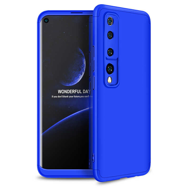 Xiaomi Mi 10 Kılıf Zore Ays Kapak Mavi