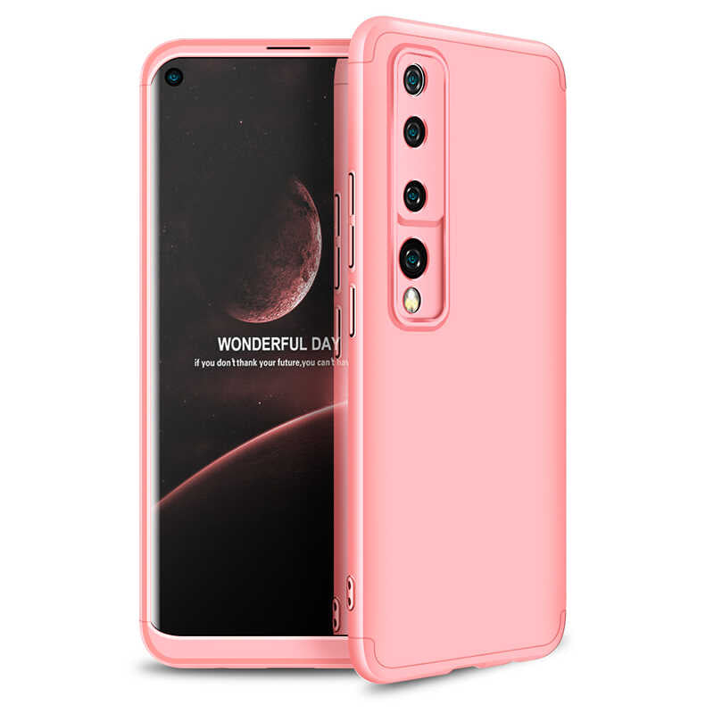 Xiaomi Mi 10 Kılıf Zore Ays Kapak Rose Gold