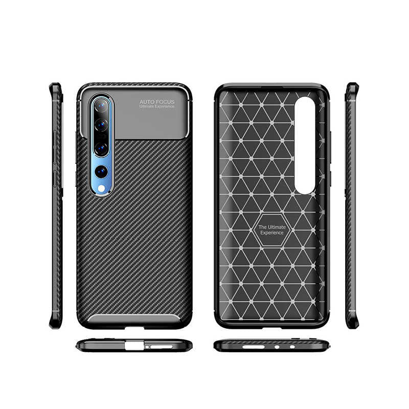 Xiaomi Mi 10 Kılıf Zore Negro Silikon Kapak Siyah